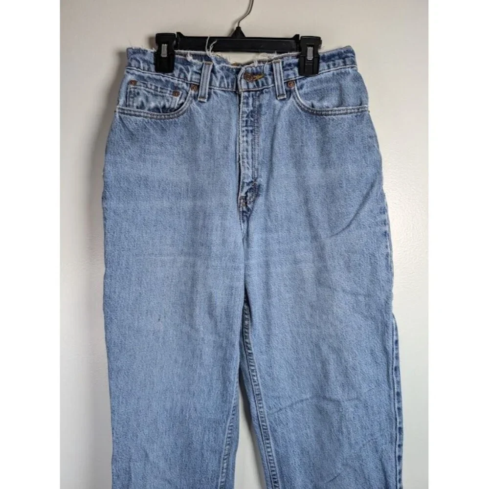 Vintage 90s Levi's 521‎ Jeans Size 10 Long Taper Fit Tapered Leg Denim 28x31 USA